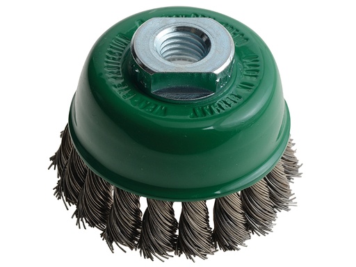 [LES482817] Knot Cup Brush 65mm M14x2.0 0.50 Stainless Steel Wire
