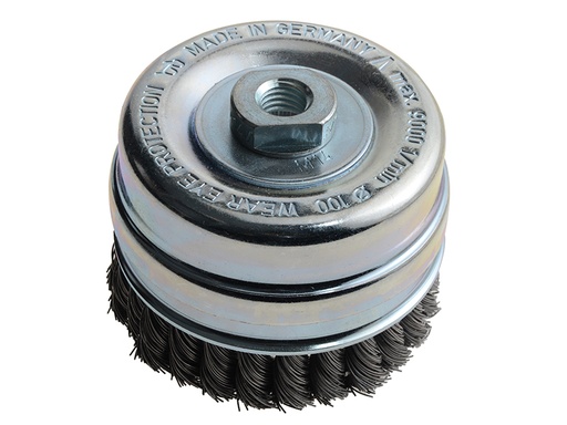 [LES486217] Knot Cup Brush 100mm M14x2.0 0.50 Steel Wire