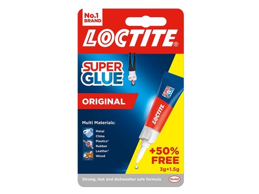 [LOCSGL3GAVNR] Super Glue Liquid Tube 3g + 50% Free