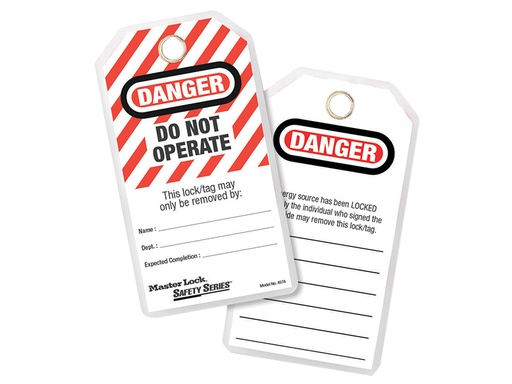 [MLK497A] Lockout Tags (12) - DANGER DO NOT OPERATE
