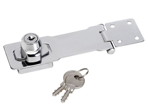 [MLK725] Chrome Plated Steel Locking Hasp 117mm