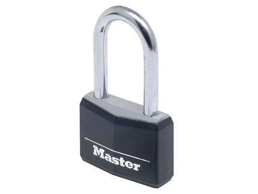 [MLK9140BLKLF] Aluminium Black Vinyl Cover 40mm Padlock 4-Pin - 38mm Shackle