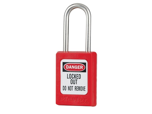 [MLKS31KARED] Lockout Padlock Keyed Alike 35mm Body & 4.76mm Stainless Steel Shackle