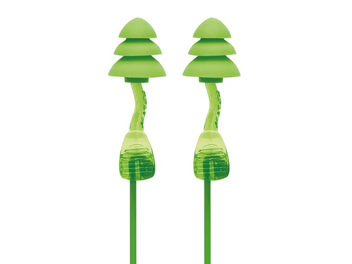 [MOL6451] Corded Reusable Twisters Trio Earplugs SNR 33 dB
