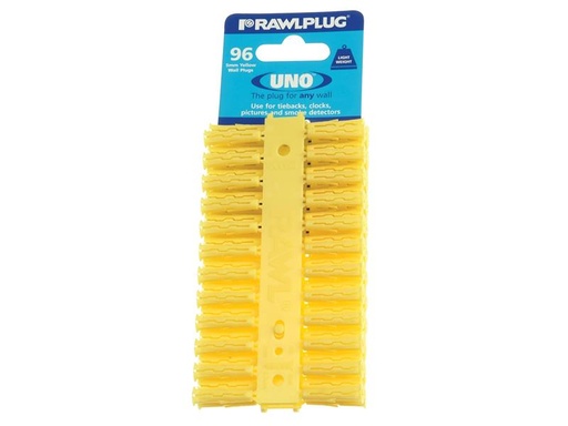 [RAW68500] Yellow UNO Plugs 5 x 24mm (Card 96)