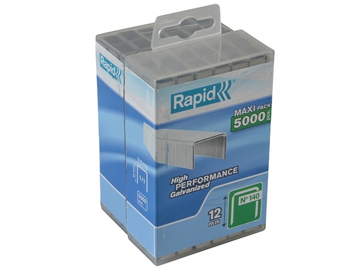 [RPD14012PP] 140/12 12mm Galvanised Staples Poly Pack 5000