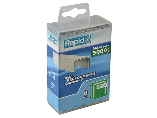 [RPD1406PP] 140/6 6mm Galvanised Staples Poly Pack 5000