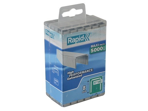 [RPD1408PP] 140/8 8mm Galvanised Staples Poly Pack 5000