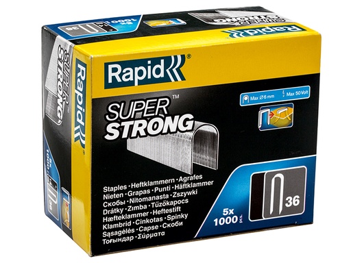 [RPD3614G] 36/14 14mm DP x 5m Galvanised Staples Box 5 x 1000