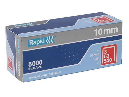 [RPD5310B5000] 53/10B 10mm Galvanised Staples Box 5000