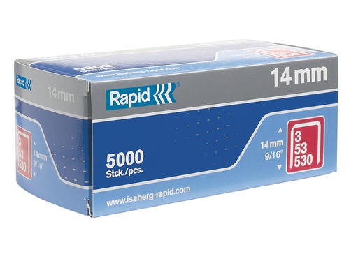 [RPD5314B5000] 53/14B 14mm Galvanised Staples Box 5000
