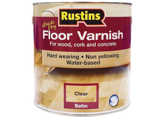 [RUSQDFVS1L] Quick Dry Floor Varnish Satin 1 litre