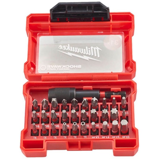 [4932472060] Milwaukee 4932472060 31 Piece Shockwave Screwdriver Bit Set