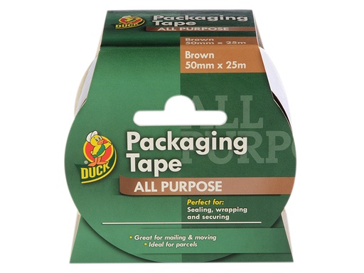[SHU223554] Duck Tape Packaging Tape 50mm x 25m Brown