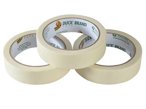 [SHU260121] Duck Tape All-Purpose Masking Tape 25mm x 25m (Pack 3)