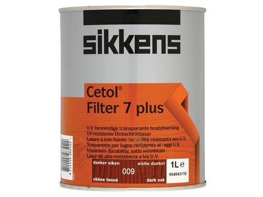 [SIKCF7PDO1L] Cetol Filter 7 Plus Translucent Woodstain Dark Oak 1 litre