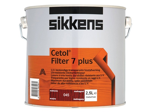 [SIKCF7PM25] Cetol Filter 7 Plus Translucent Woodstain Mahogany 2.5 litre