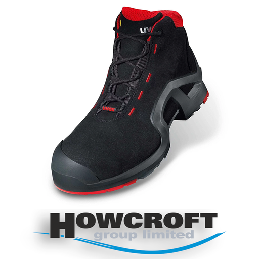 Uvex 1 X-Tended Support Boot S3 SRC ESD - Black/Red
