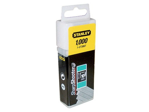 [STA1CT306T] Flat Narrow Crown Staples 10mm CT306T Pack 1000