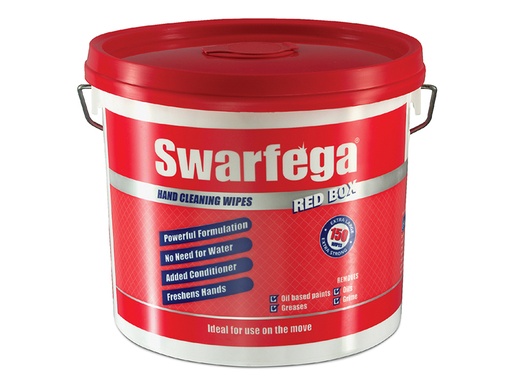 [SWASRB150W] Red Box Heavy-Duty Trade Hand Wipes (150)