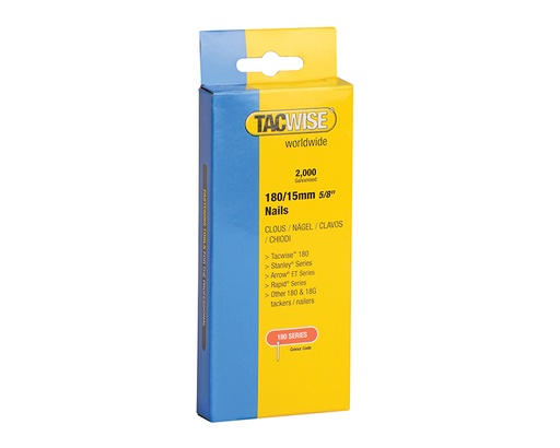 [TAC0359] 180 18 Gauge 15mm Nails Pack 2000
