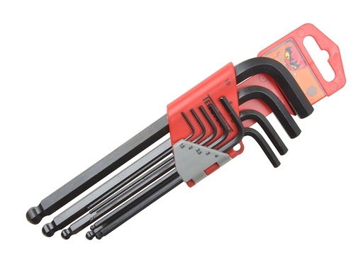 [TEN1479MM] Ball Point Hexagon Key Set 9 Piece (1.5-10mm)