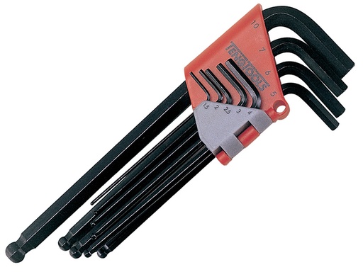 [TEN1479MMA] Ball Point Hexagon Key Set 9 Piece (1.5-10mm)
