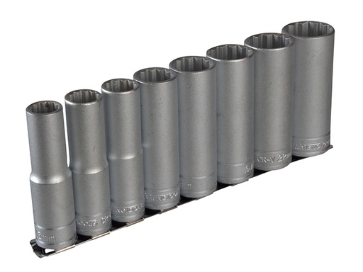 [TENM1207] M1207 Socket Clip Rail Set of 8 Metric 1/2in Drive