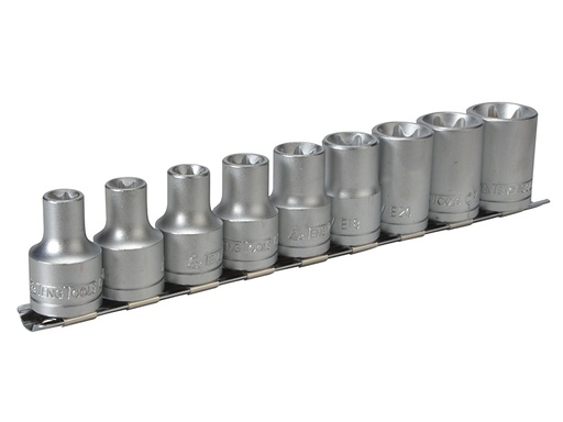 [TENM1210] M1210 Socket Clip Rail Set of 9 External TORX 1/2in Drive