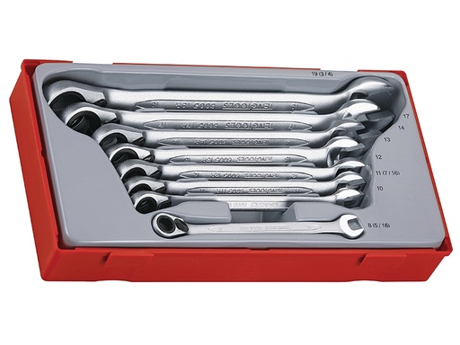 [TENTT6508R] TT6508R Metric Ratchet Combination Spanner Set 8 Piece