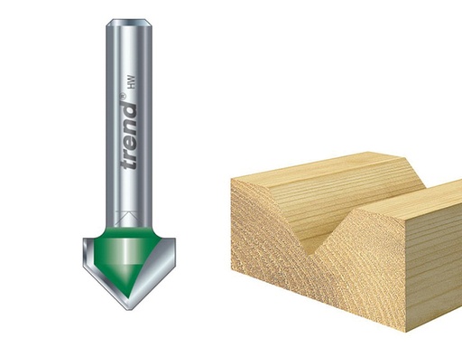 [TREC04414TC] C044 x 1/4 TCT Chamfer V-Groove 45° 6.0 x 12.7mm