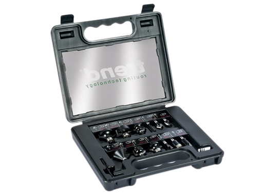 [TRESETSS8TC] SS8TC 1/4in TCT Router Bit Starter Set 12 Piece