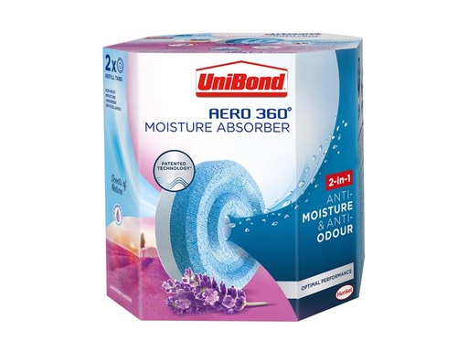 [UNI2091273] Aero 360 Moisture Absorber Aromatherapy Lavender Refills (Pack 2)