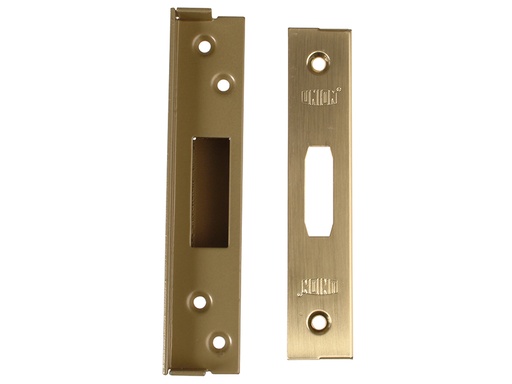 [UNNJ2100R05P] StrongBOLT 2100 Mortice Deadlock Rebate Kit 13mm Polished Brass Box