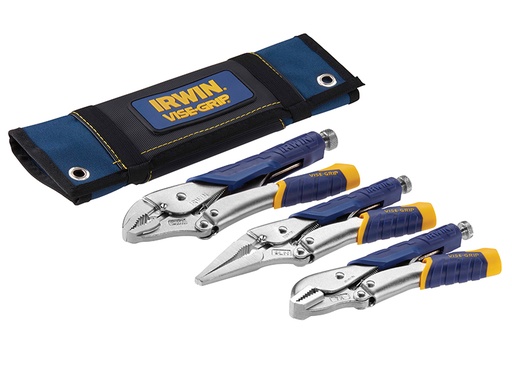 [VIST76KBT] Fast Release Locking Pliers Set of 3 7R 9LN & 10WR