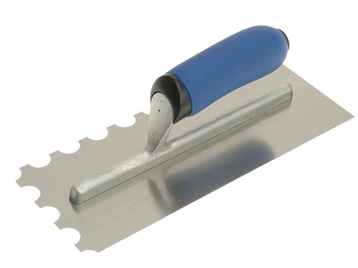 [VIT102906] Professional Notched Adhesive Trowel 20mm Stainless Steel 11 x 4.1/2in