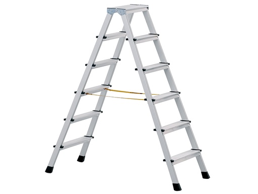 [ZAR41266] Anodised Double-Sided Steps Open 1.43m 2 x 6 Rungs