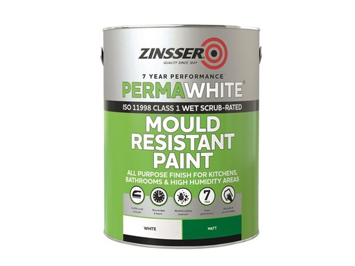 [ZINPWES25L] Perma-White Interior Paint Matt 2.5 litre