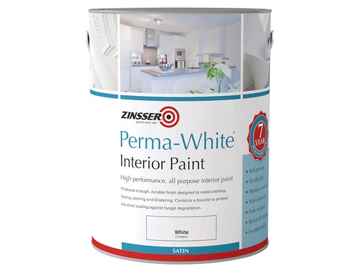 [ZINPWIS25L] Perma-White Interior Paint Satin 2.5 litre