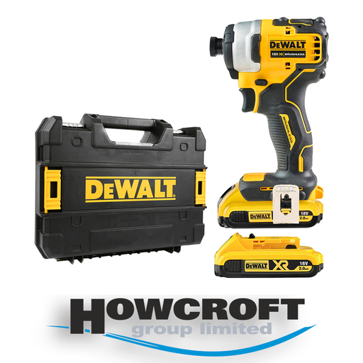 [DeWalt DCF850E2T-GB] 18V XR BRUSHLESS ULTRA COMPACT IMPACT DRIVER KIT 2XCOMPACT POWERSTACK BATTERIES