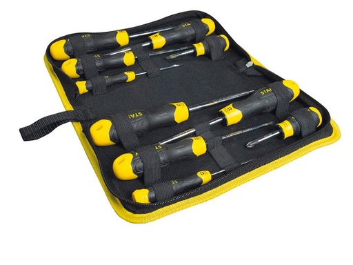 [STA265014W] CUSHION GRIP™ Screwdriver Set in Wallet, 10 Piece