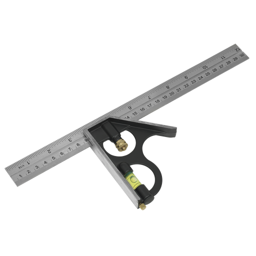 [Sealey AK6095] Combination Square 300mm - With Metal Clamp