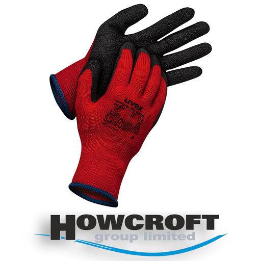 Uvex 60599 - Unigrip PL 6628 Latex RD Red/Black