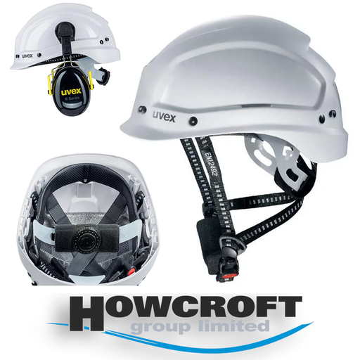 [pheos alpine] uvex 9773050 pheos alpine PPE safety helmet, side Euroslot adapters, Light ABS (WHITE)