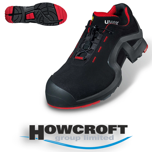 Uvex 1 X-Tended Safety Trainer S3 SRC ESD - Black/Red