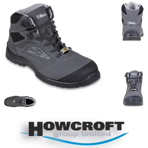 Beta Tools 7218G Water-repellent action nubuck ankle safety boots shoes EU: 35-48