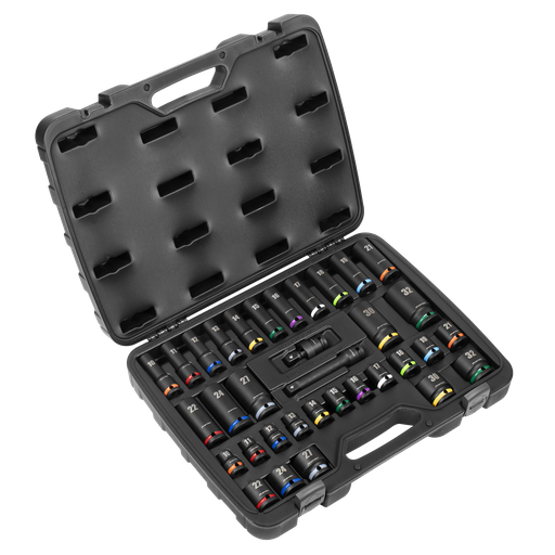 [Sealey AK5635M] Premier Impact Socket Set 1/2"Sq Drive 34pc