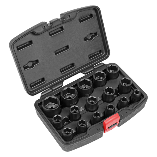 [Sealey AK5624M] Premier Impact Socket Set 1/2"Sq Drive 16pc