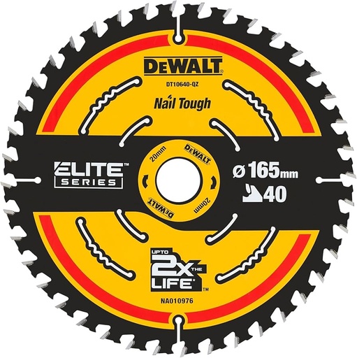 [HIS-210482] DeWalt DT10640-QZ - Extreme Framing Blade 165 x 20mm 40T