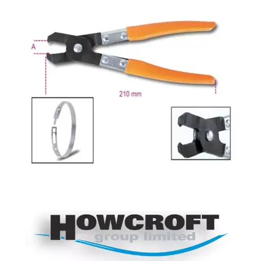 [1473P] Beta Tools 1473P Clamp Pliers OETIKER® 210mm Jaw Max 53mm low-profile collars